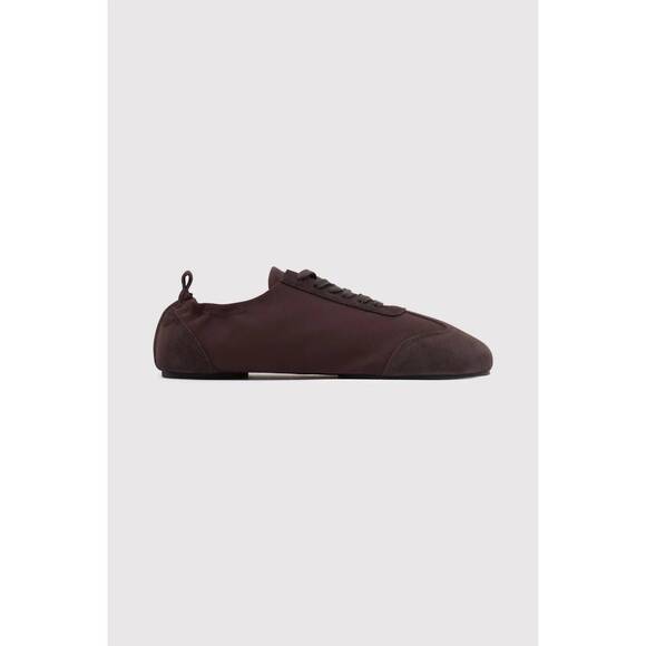 NEW ST. AGNI women's ballet sneaker in coffee